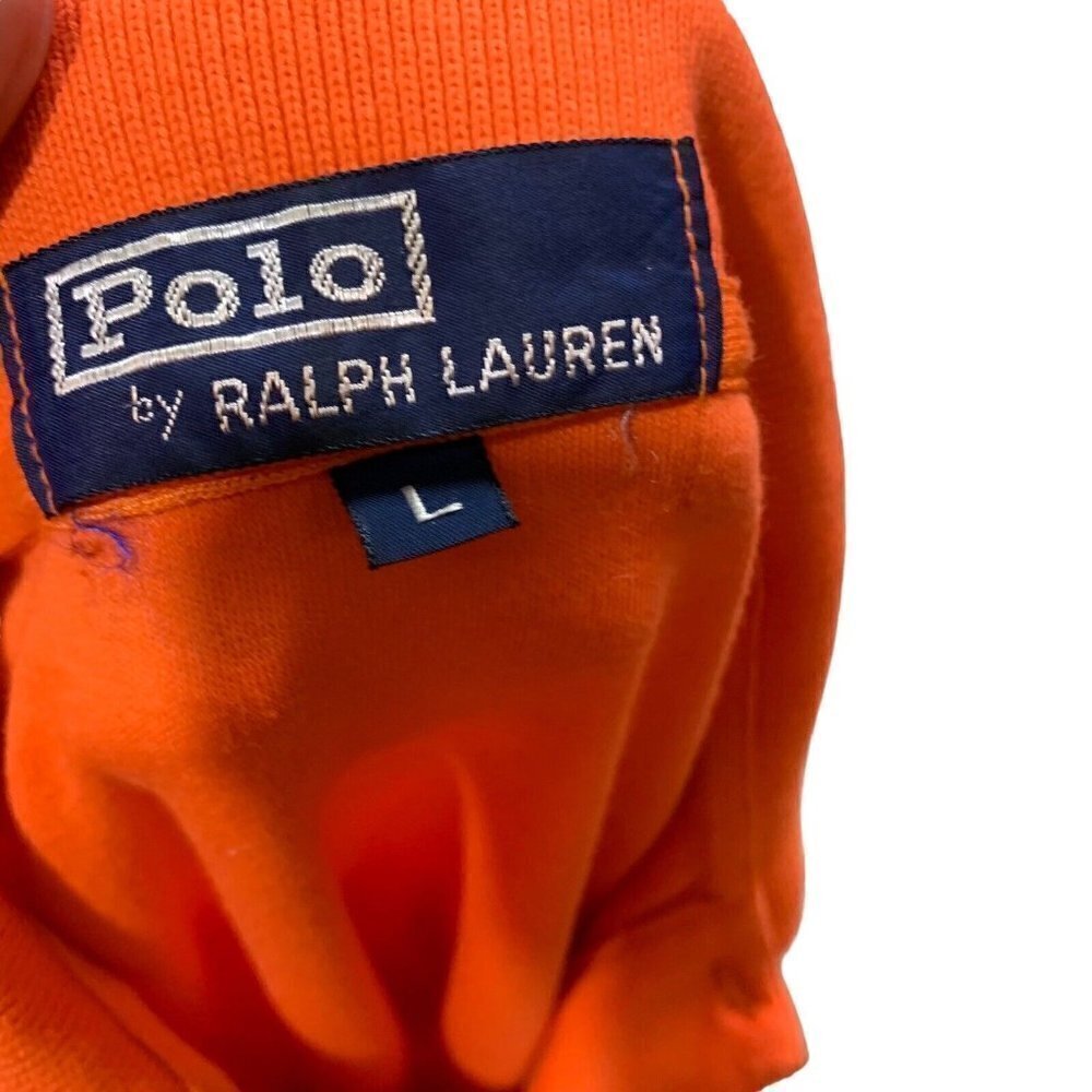 Vintage 1990's Polo Ralph Lauren Men's L Large Polo Shirt Short Sleeves Preppy - Picture 7 of 7